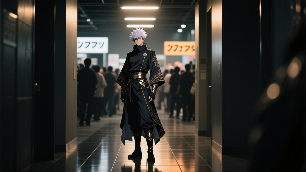 Jujutsu Kaisen Cosplay Photography in Low Light
