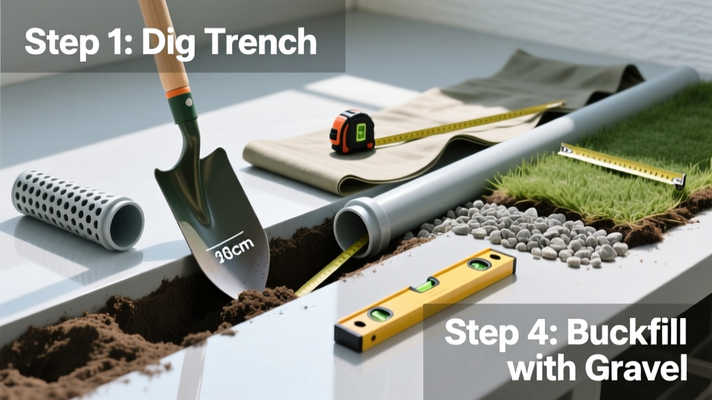 How to Install a French Drain in Your Yard