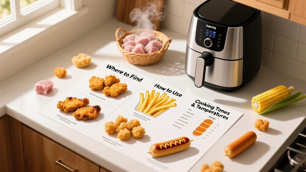 Air Fryer Chart for Frozen Foods: Where to Find & Use It