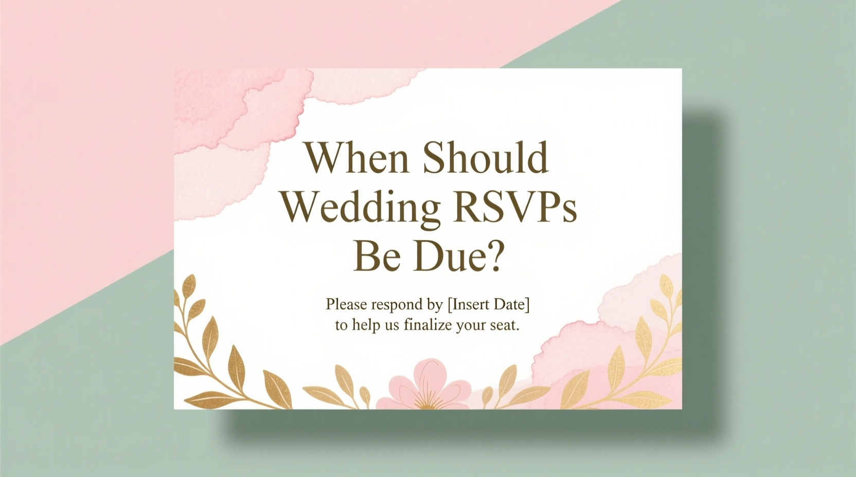 when should wedding rsvps be due