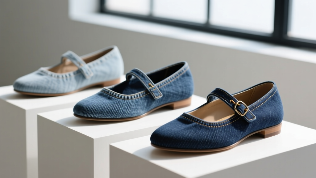 Denim Mary Jane Shoes: Fabric Guide for Designers