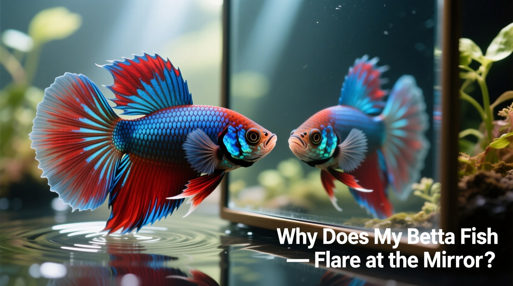why does my betta fish flare at the mirror behavior explained