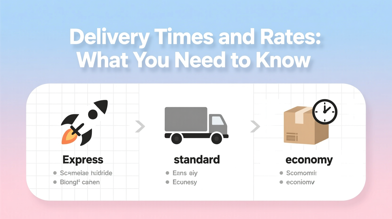 what are the delivery times and rates