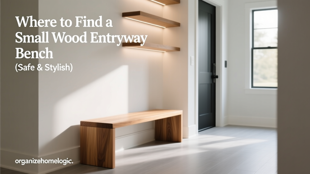 Where to Find a Small Wood Entryway Bench (Safe & Stylish)