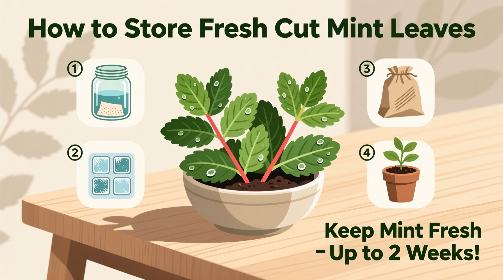 Keep Mint Fresh 10 Days | TheHomeSprouts