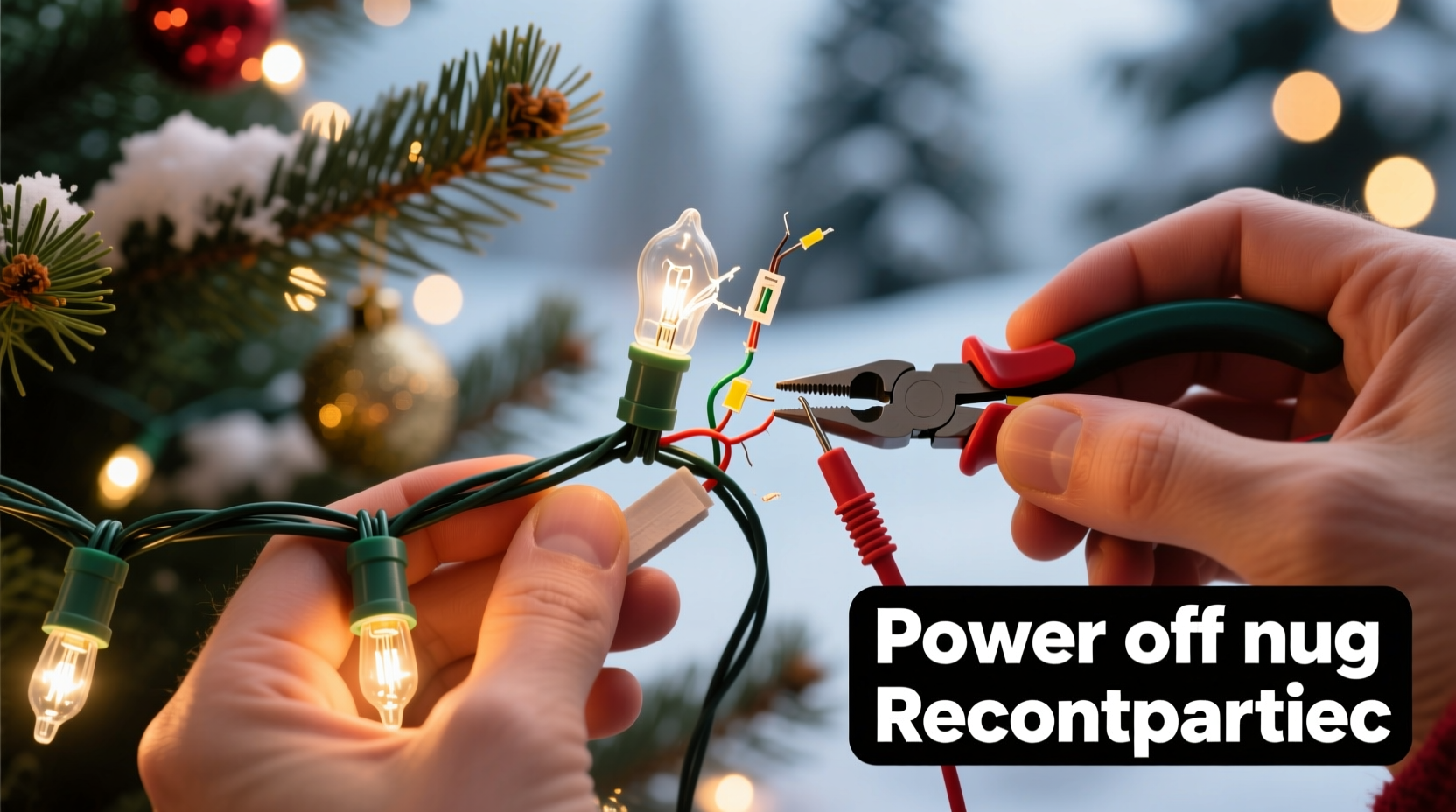how to repair led christmas tree lights