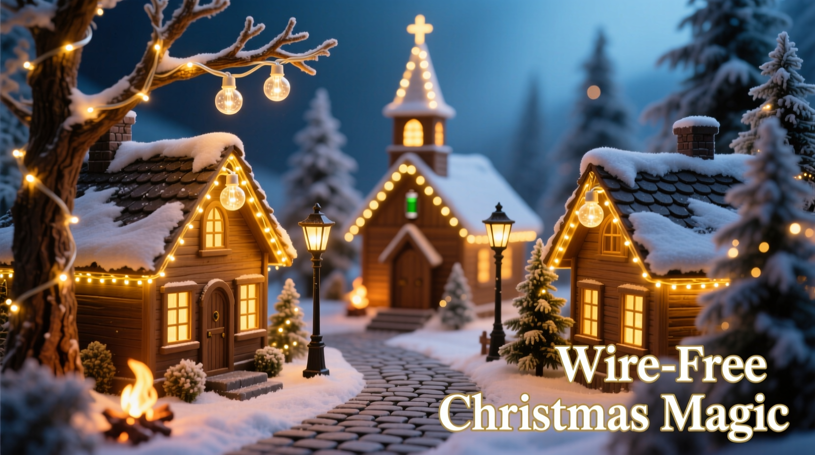 christmas village lighting setup how to illuminate without tangled wires
