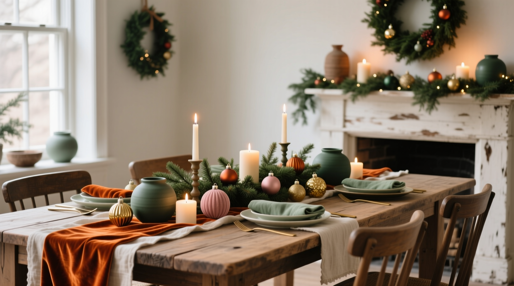 how to create a cohesive color palette for christmas decorations without matching everything exactly