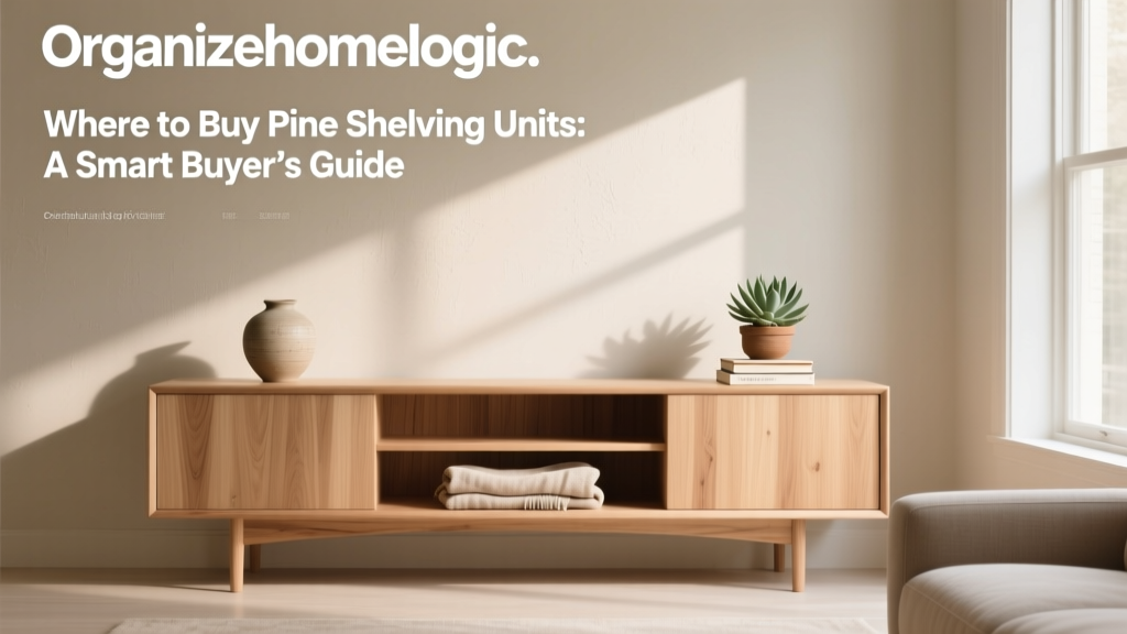 Where to Buy Pine Shelving Units: A Smart Buyer’s Guide