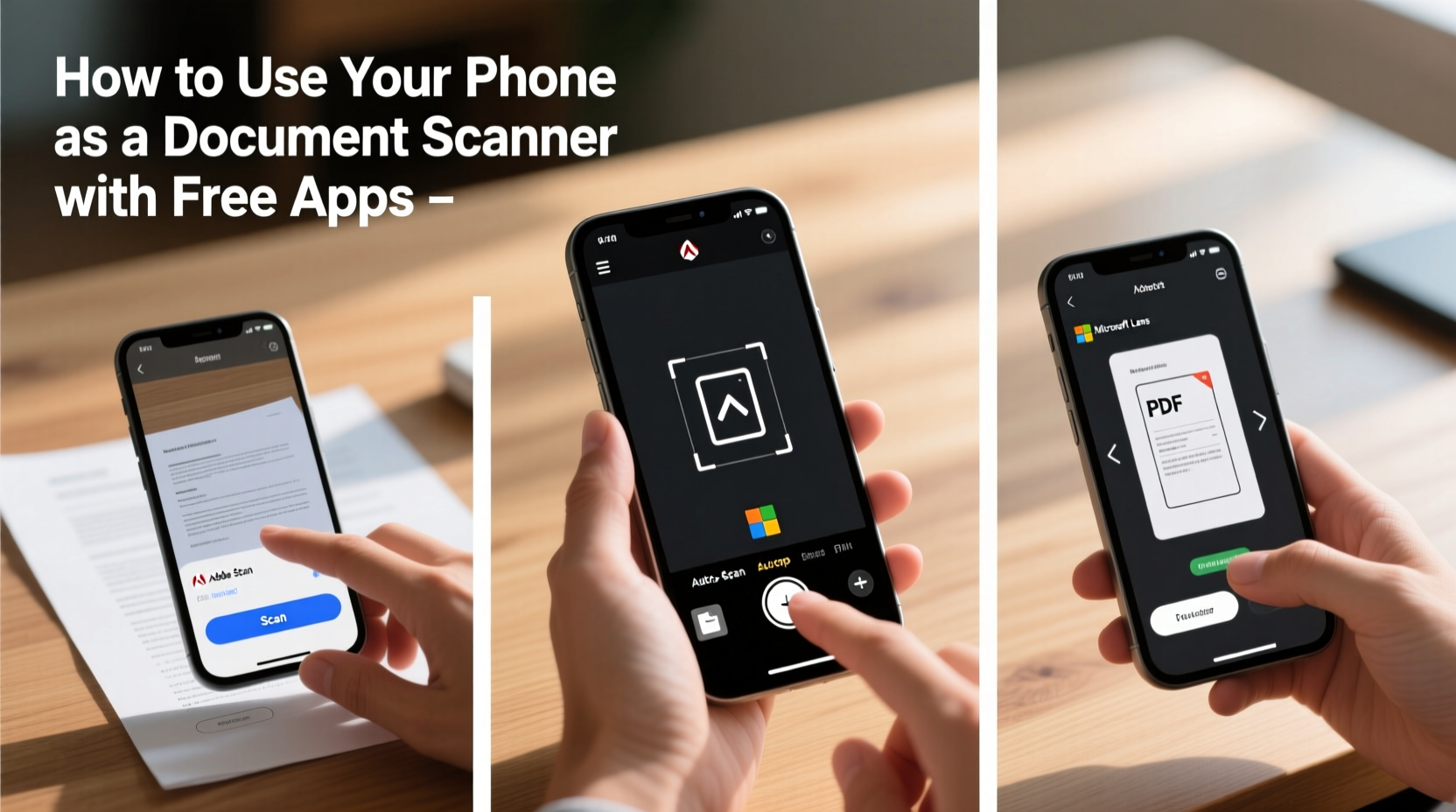 how to use your phone as a document scanner with free apps
