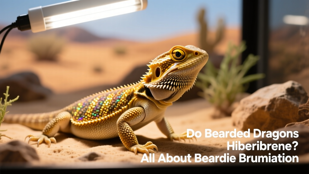 A vibrant, alert bearded dragon basking under a UVB lamp, eyes bright and posture strong