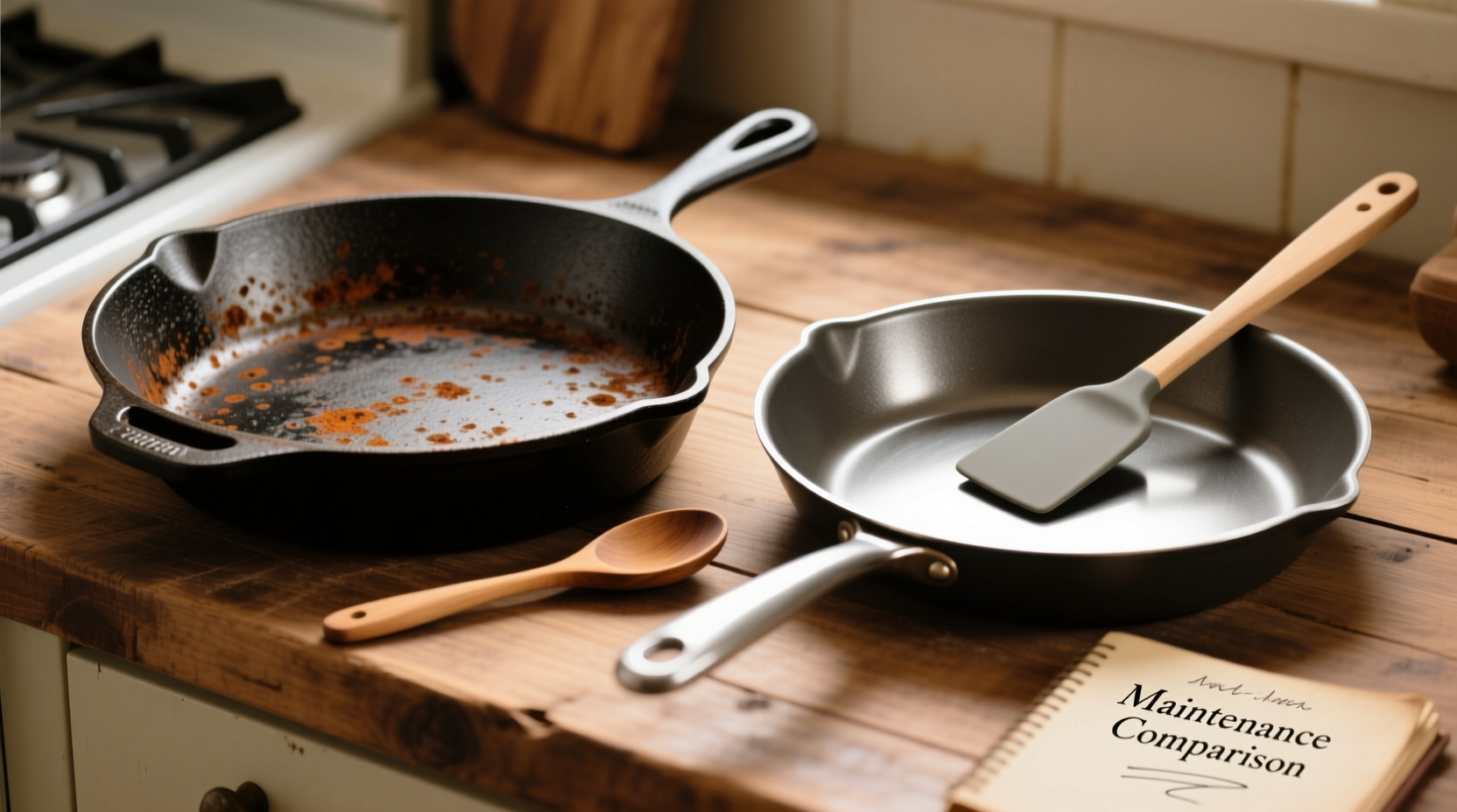 cast iron skillet vs non stick is the maintenance really that hard