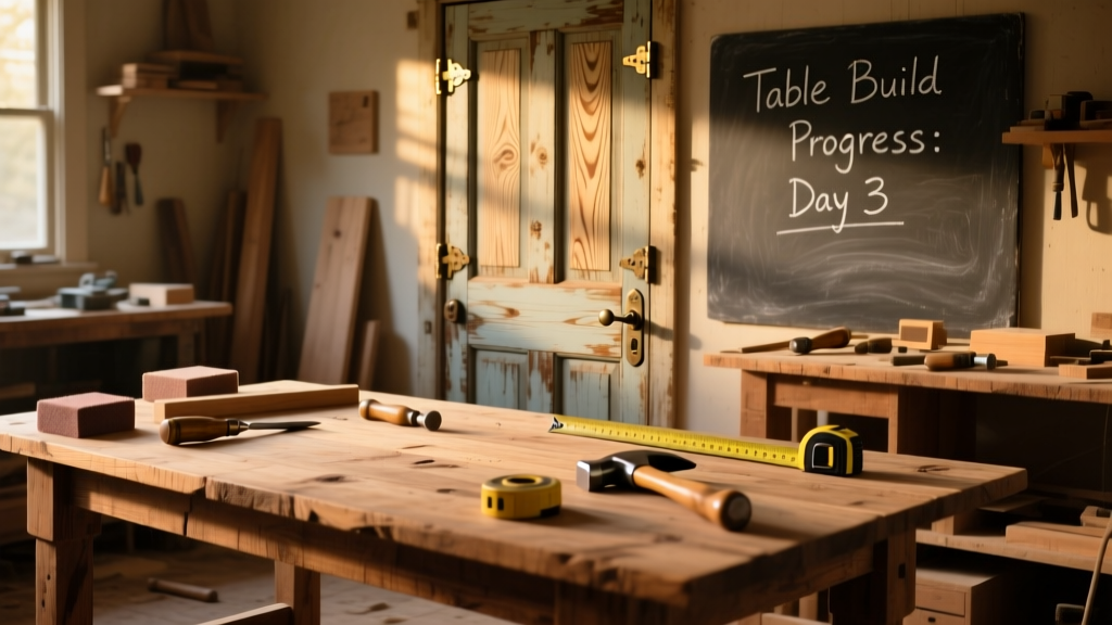 DIY Door to Table: Repurpose an Old Interior Door