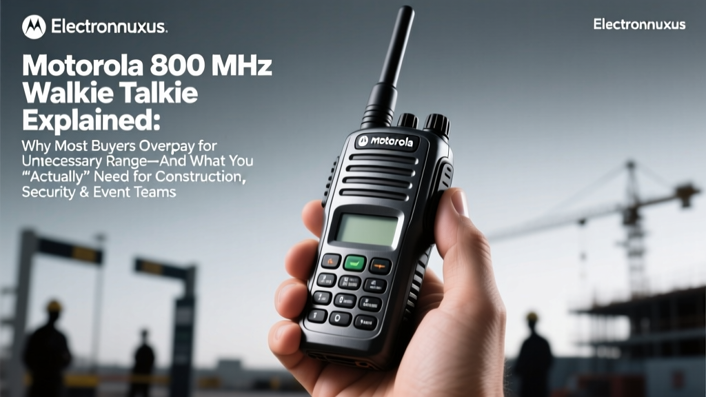 Motorola 800 MHz Walkie Talkie Explained: Why Most Buyers Overpay for Unnecessary Range—And What You *Actually* Need for Construction, Security & Event Teams