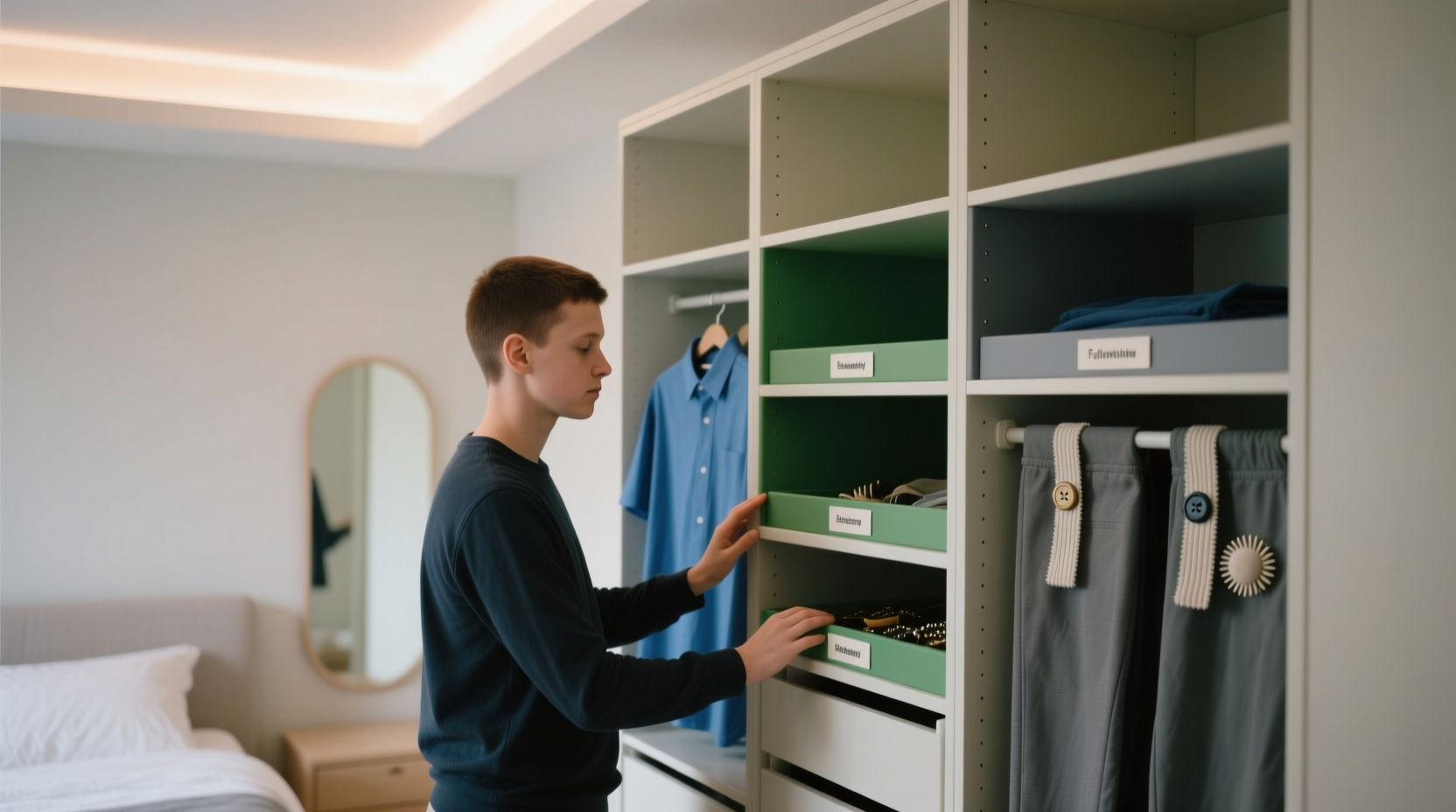 closet organization for autistic adults
