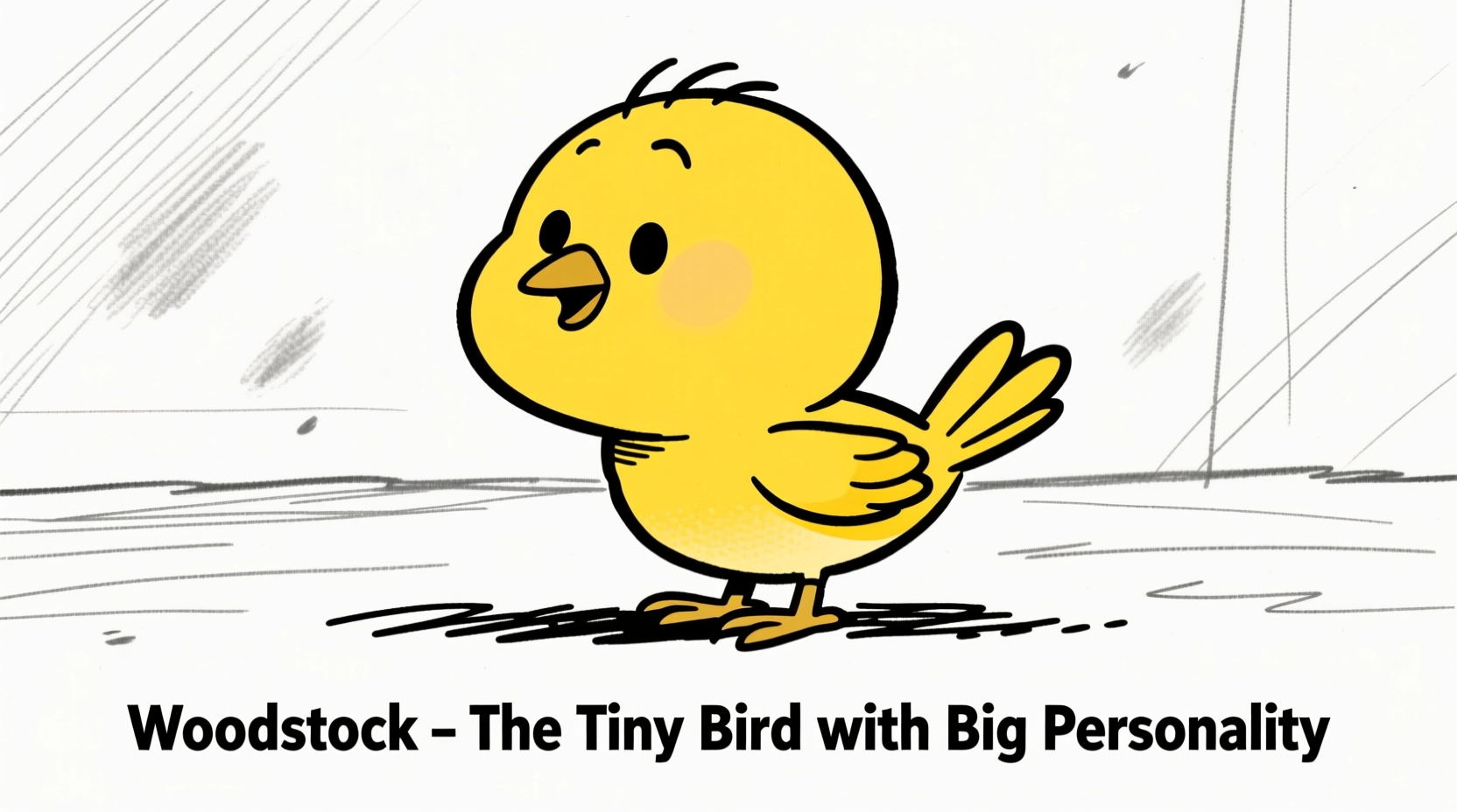 what type of bird is woodstock from peanuts