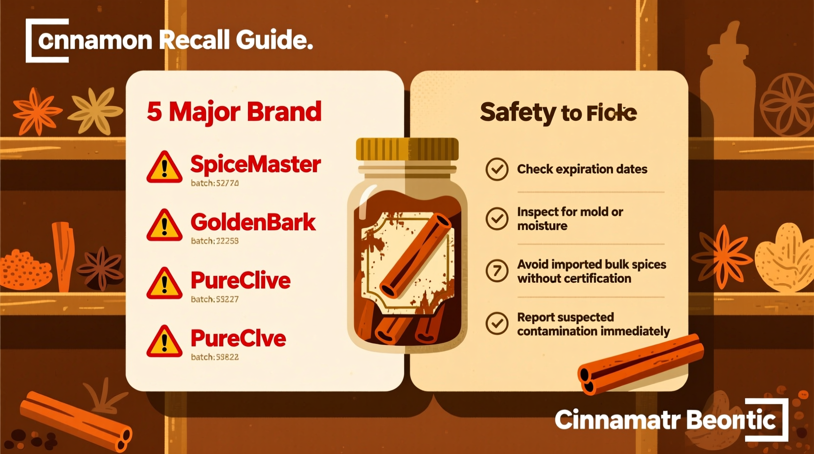 cinnamon recall guide brands to avoid and safety tips