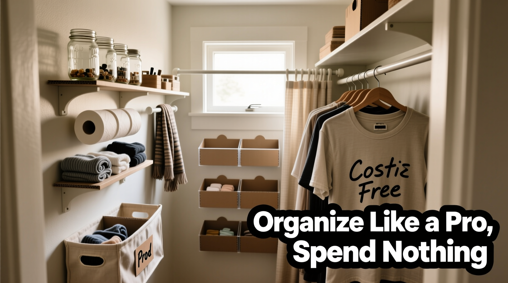how to organize a tiny closet like a pro without spending a dime
