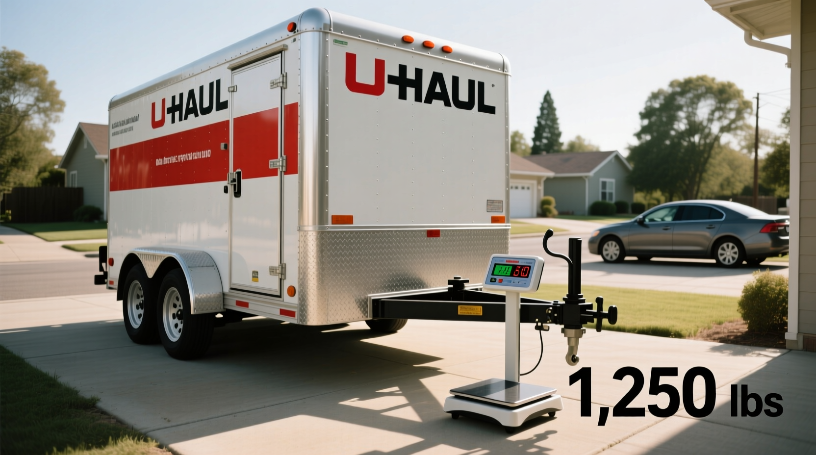how much does a uhaul car trailer weight