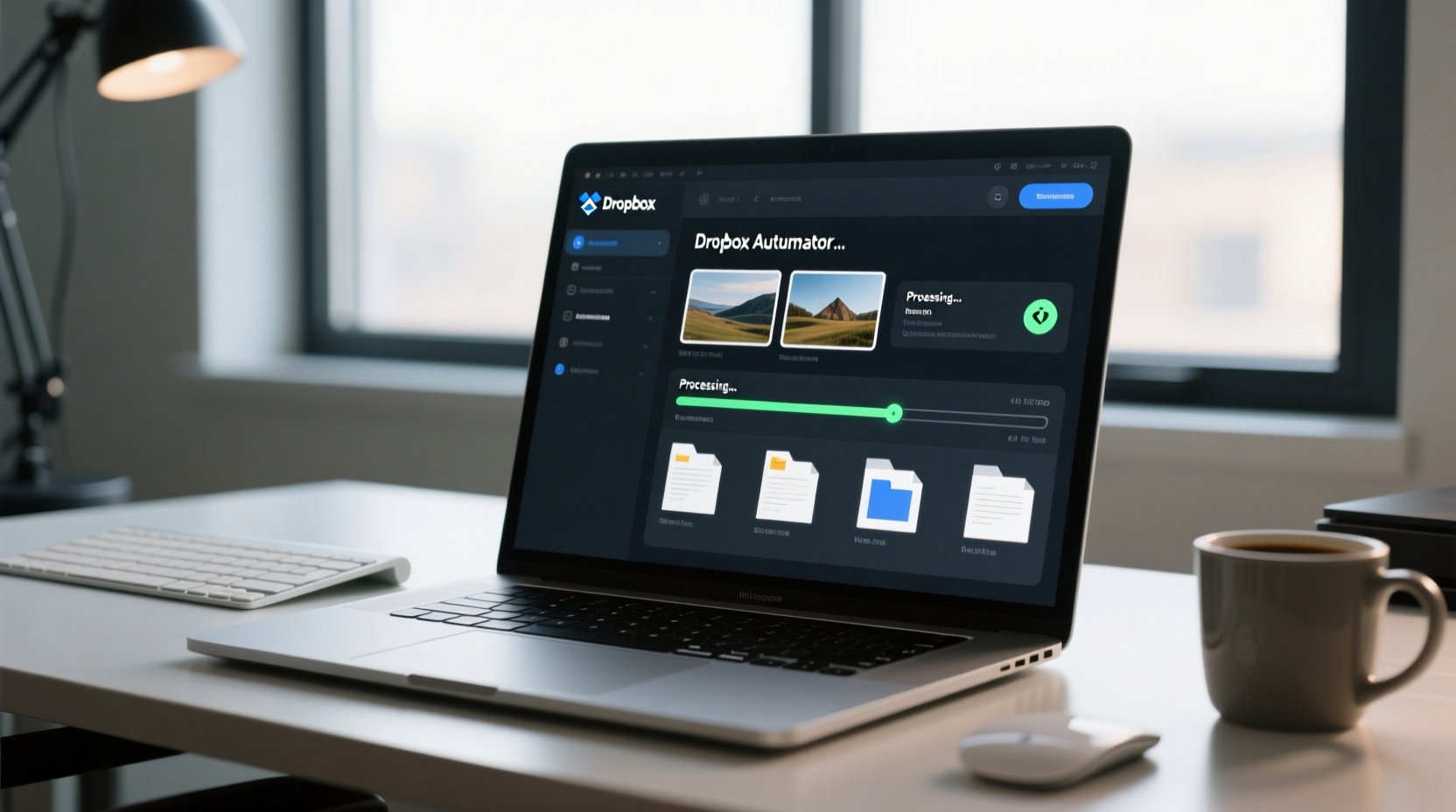 dropbox automator automatically processes images text