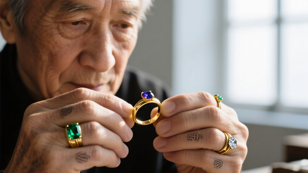 Close-up of a jeweler