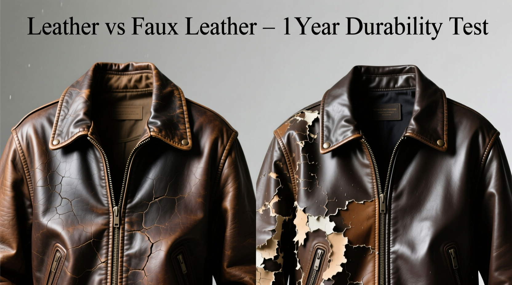 leather vs faux leather jacket durability and peeling over time