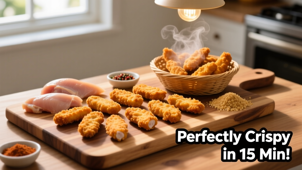 Air Fry Frozen Chicken Tenders Perfectly (Crispy & Budget-Friendly)