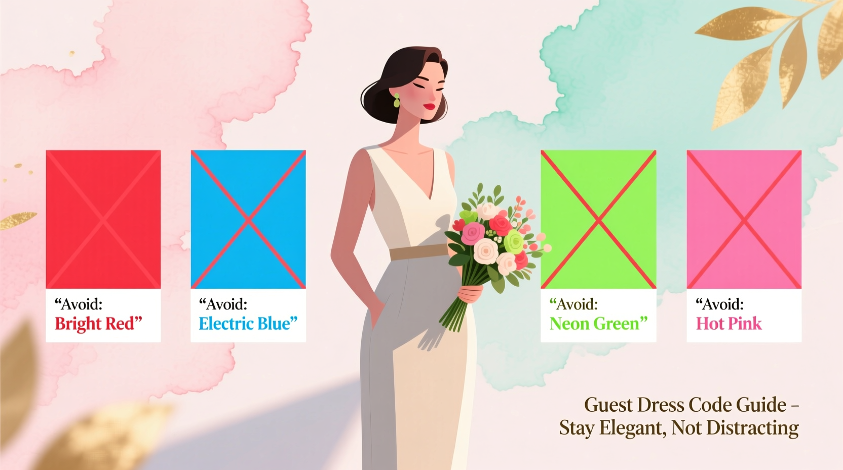 what colors can you not wear to a wedding