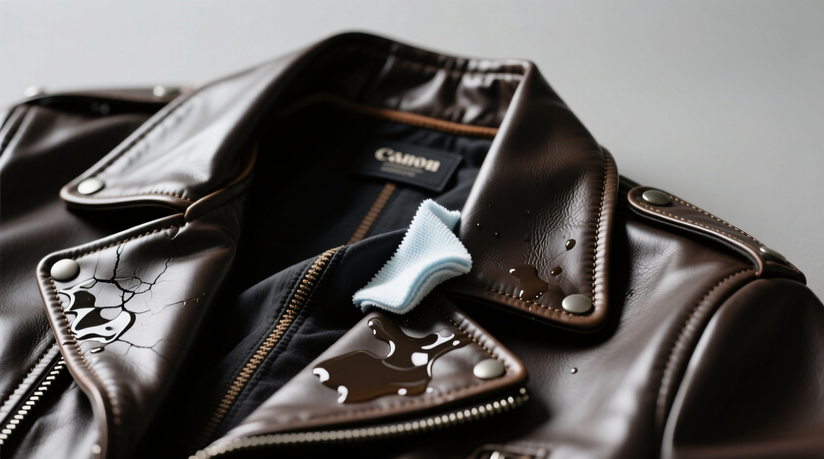 how to clean leather jacket liner safely