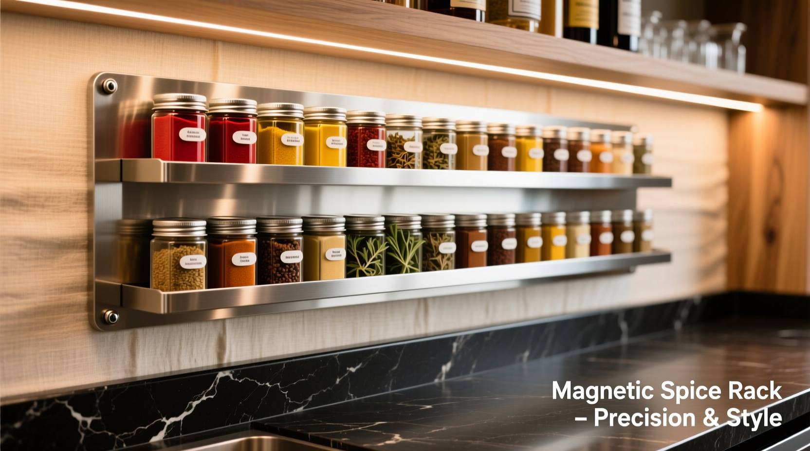 is a magnetic spice rack worth installing above the bar for quick access to bitters and herbs
