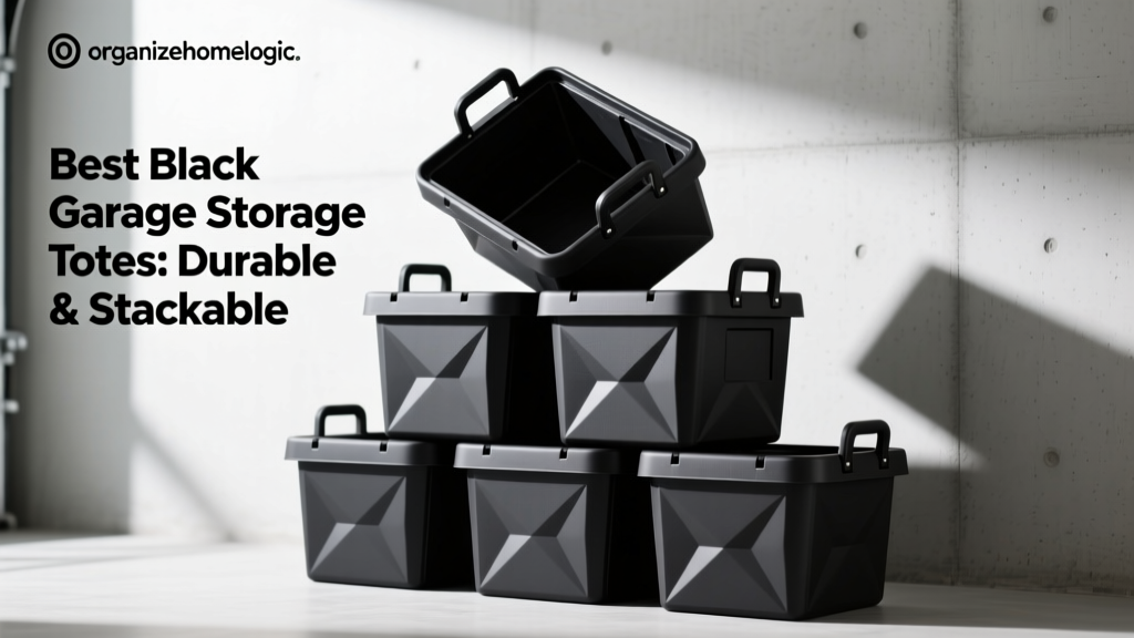 Best Black Garage Storage Totes: Durable & Stackable