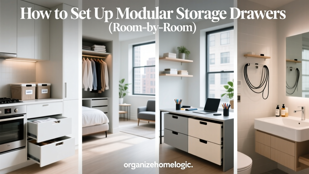 How to Set Up Modular Storage Drawers (Room-by-Room)