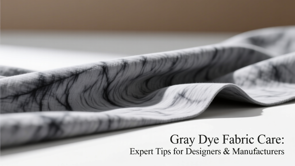 Gray Dye Fabric Care: Expert Tips for Designers & Manufacturers