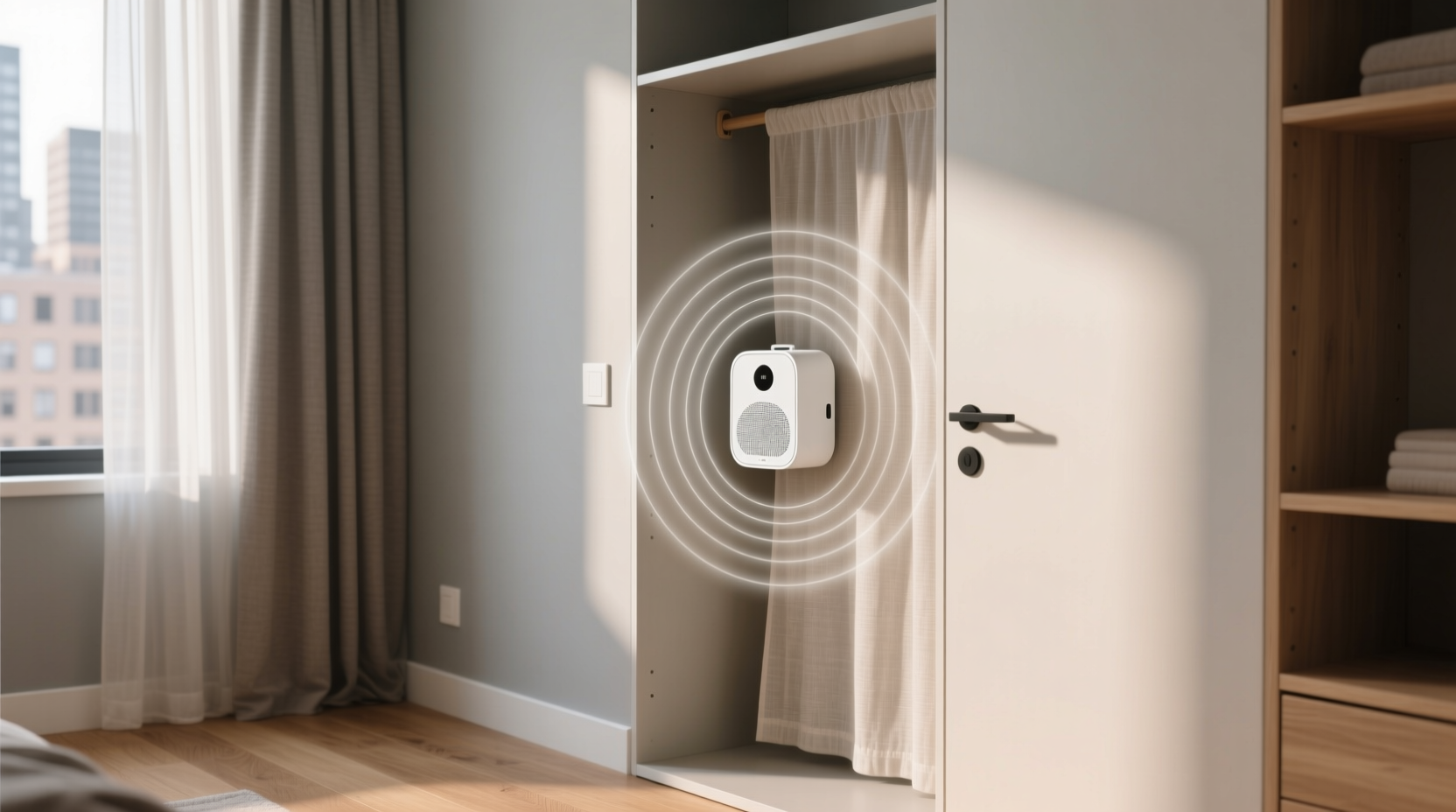 closet white noise machine urban noise fix