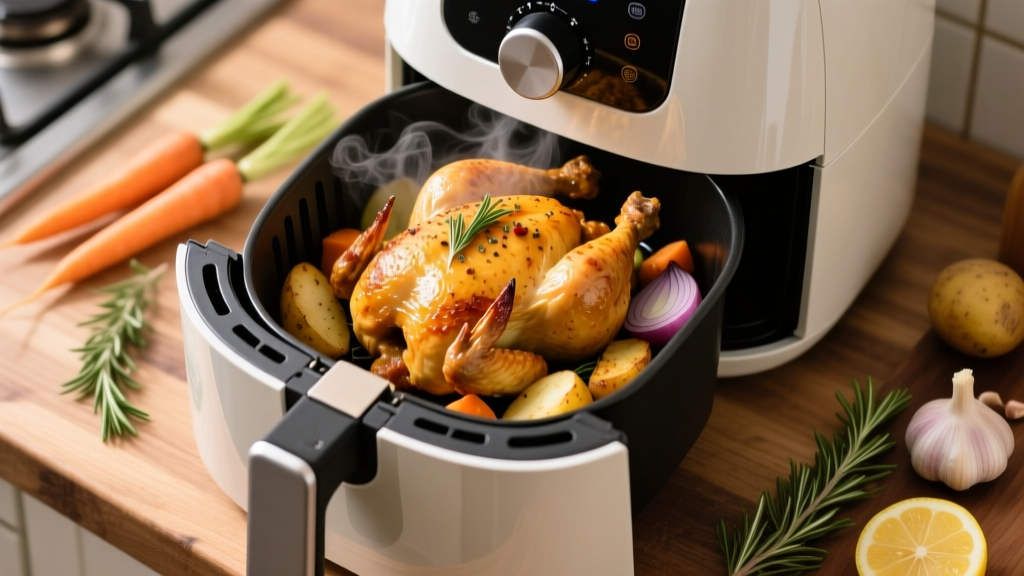 How to Roast Chicken in an Air Fryer (Crispy & Juicy!)