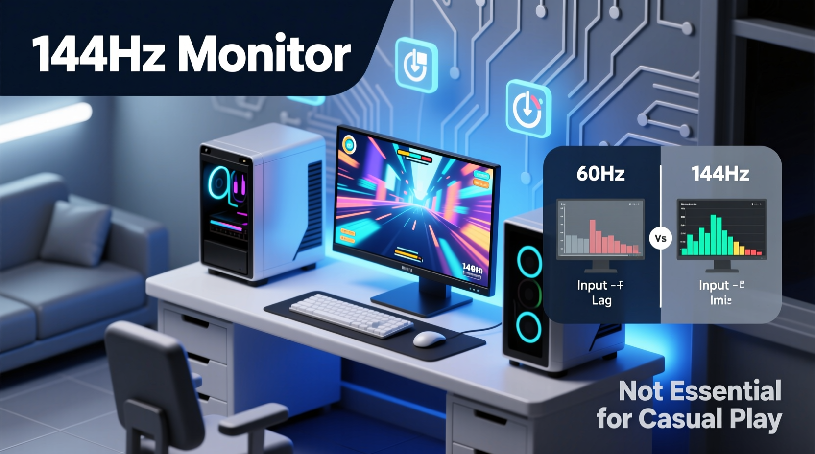 is 144hz monitor necessary for non competitive gaming