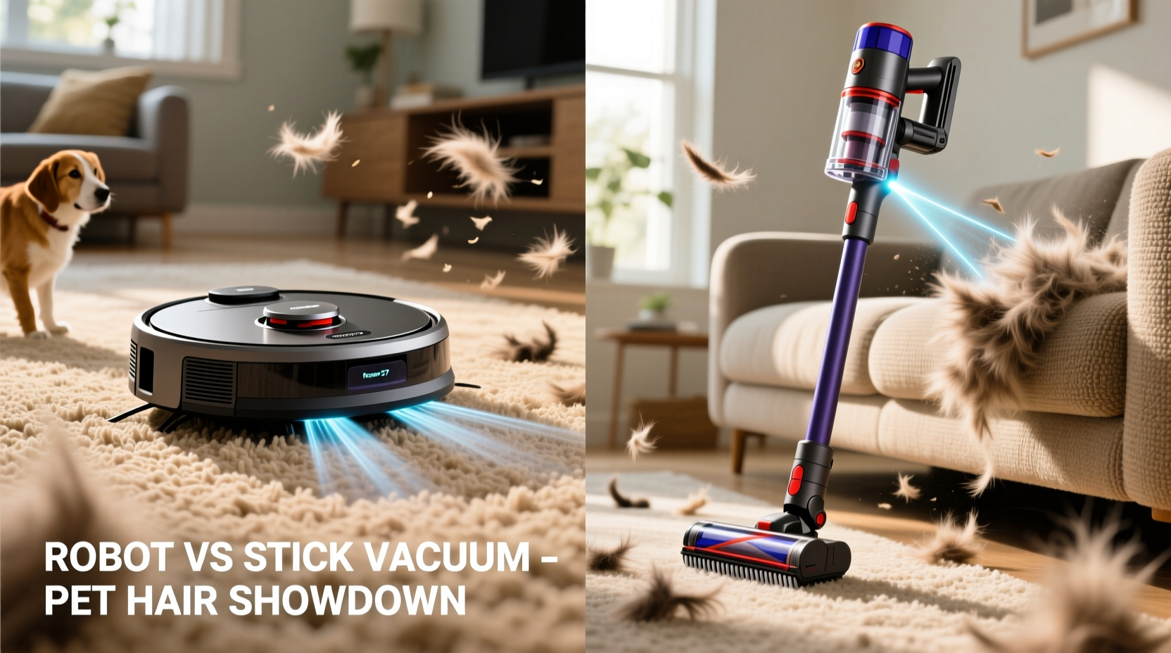 robot vacuum vs stick vacuum for pet hair is a robot powerful enough for shedding season