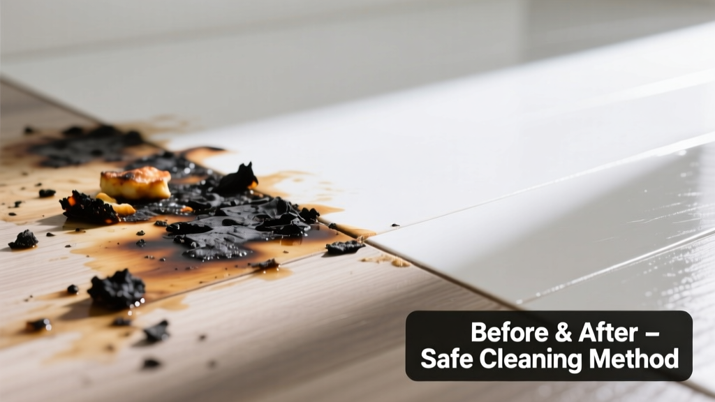 How to Remove Burnt Food from Vinyl Flooring Safely