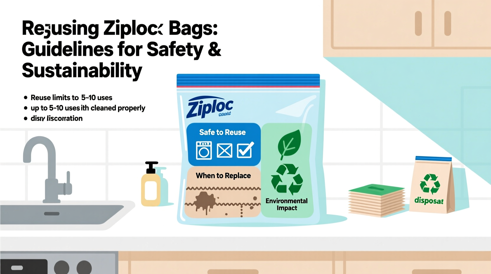 is it okay to reuse ziploc bags and when to throw them out