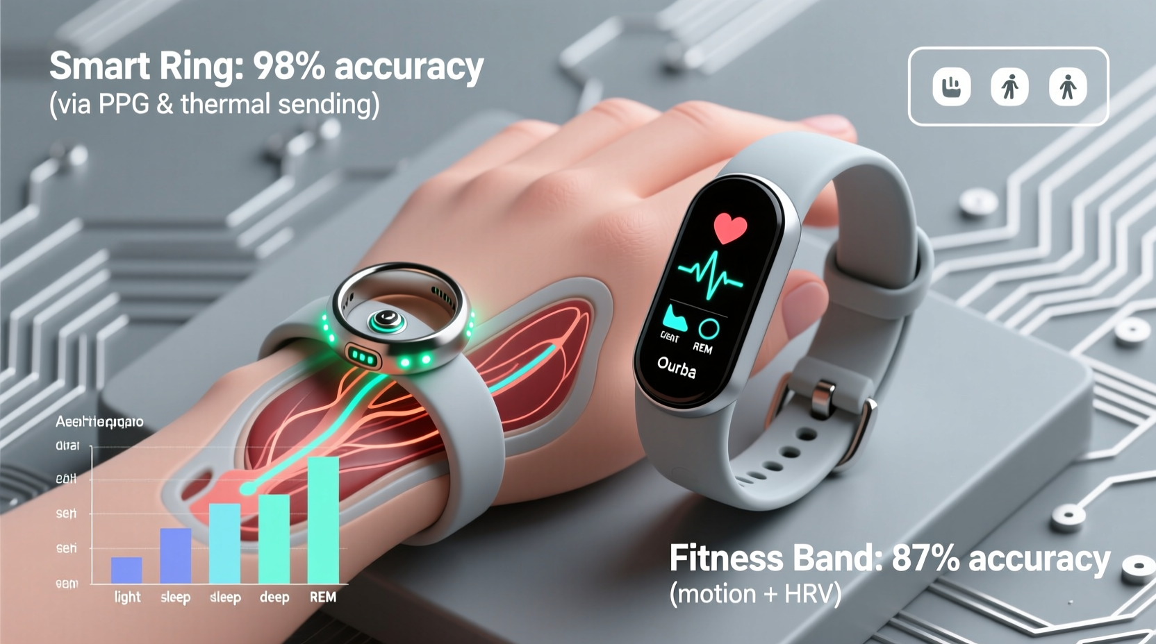 smart ring vs fitness band which gives more accurate sleep tracking