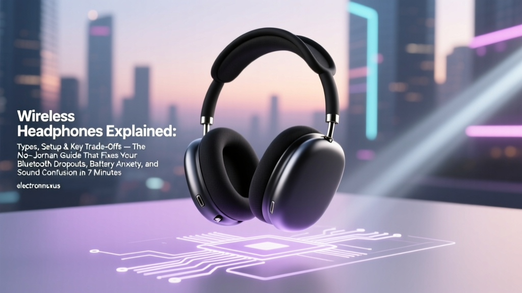 Wireless Headphones Explained: Types, Setup & Key Trade-Offs — The No-Jargon Guide That Fixes Your Bluetooth Dropouts, Battery Anxiety, and Sound Confusion in 7 Minutes