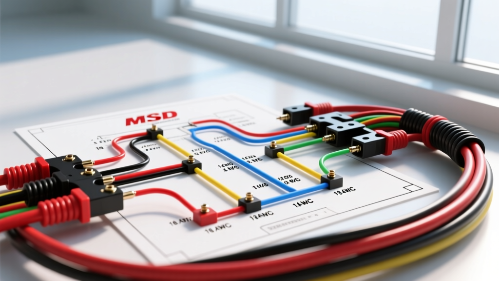 Complete Wiring Diagram for MSD Ignition: Wire Gauge & Color Guide