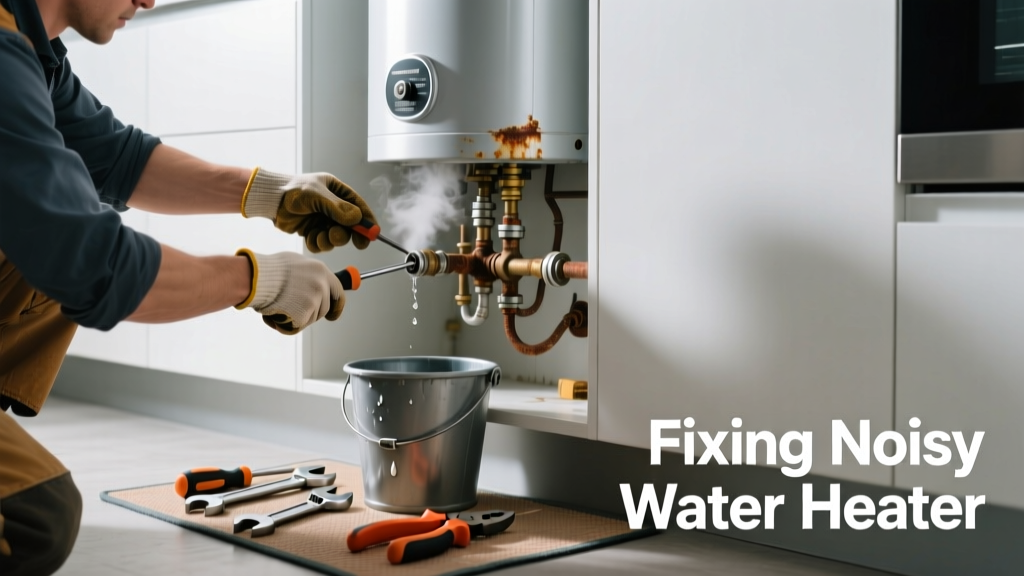 Fixing a Noisy Water Heater in the Kitchen