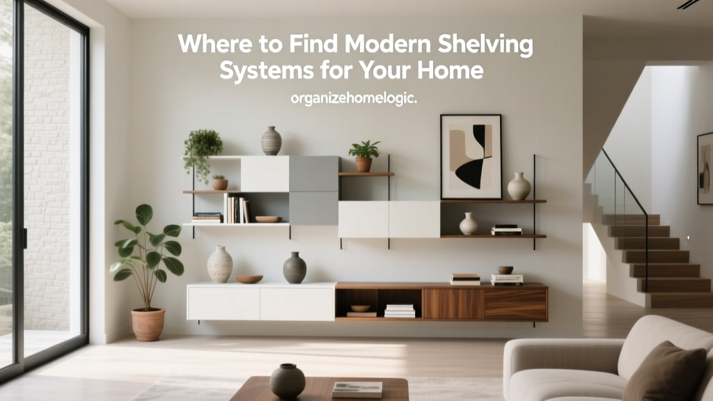 Where to Find Modern Shelving Systems for Your Home