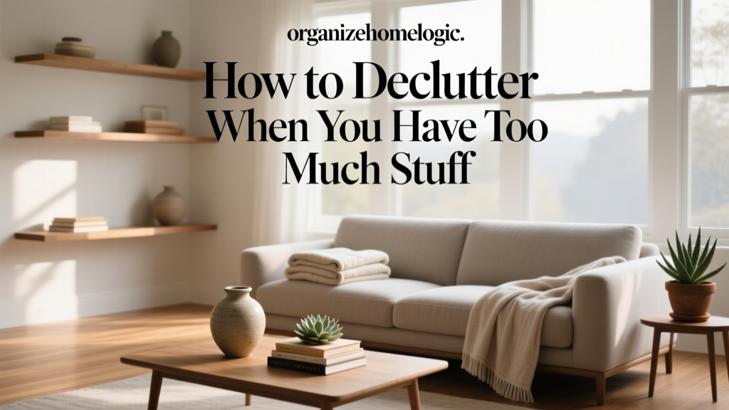 How to Declutter When You Have Too Much Stuff