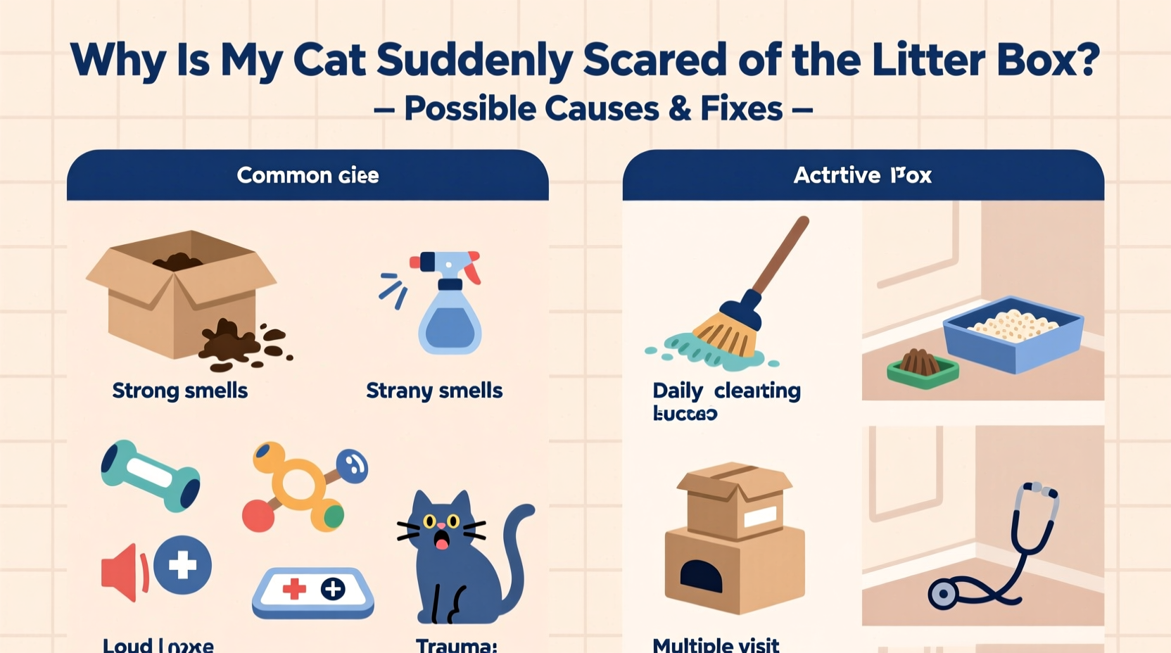 why is my cat suddenly scared of the litter box possible causes and fixes