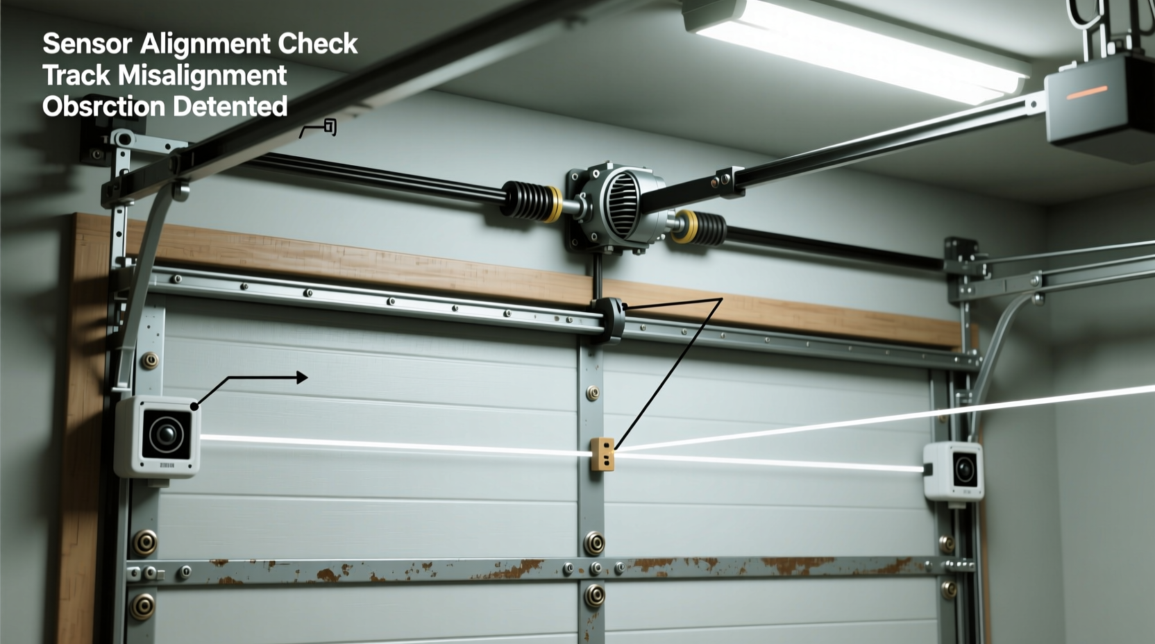 why does my garage door reverse before closing and how to fix alignment issues