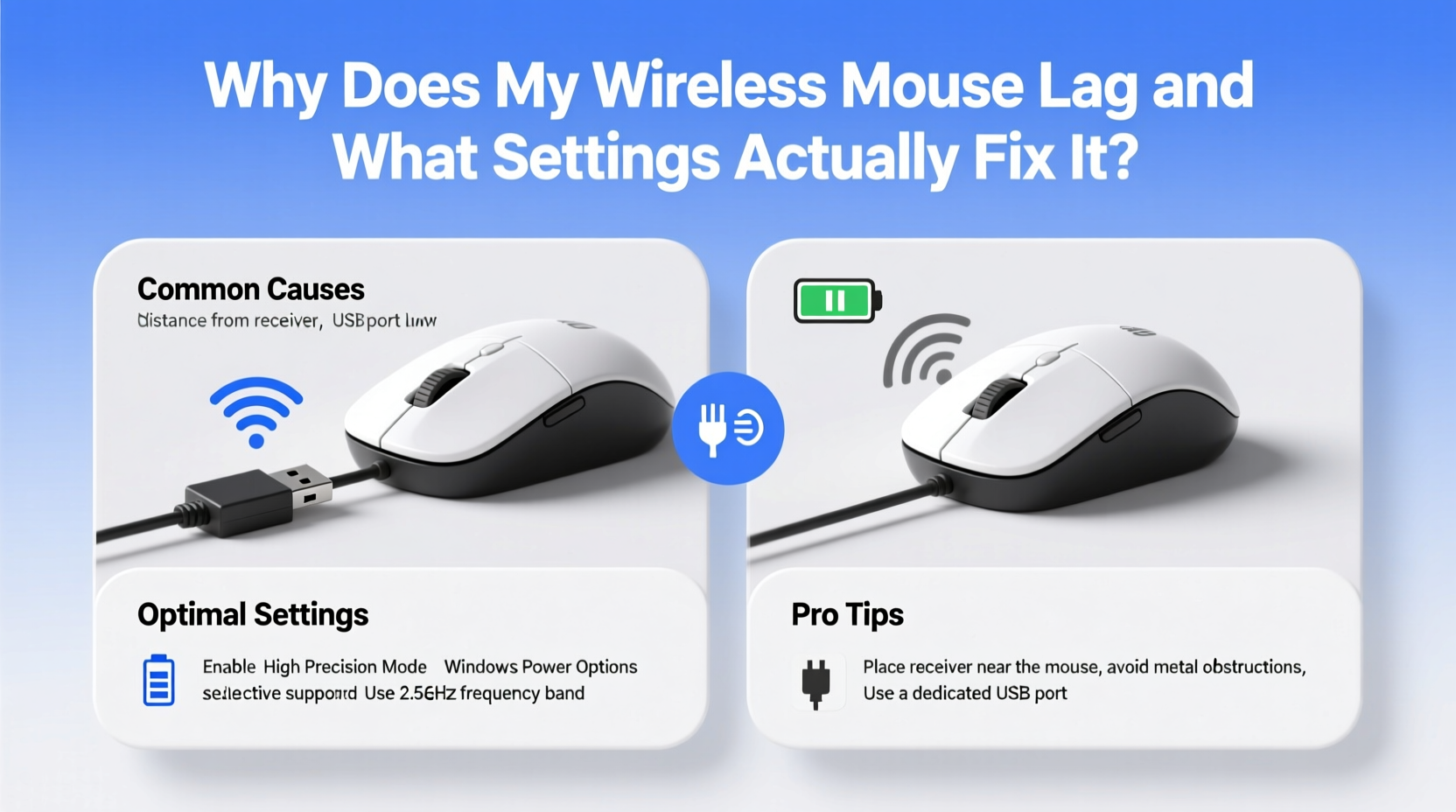 why does my wireless mouse lag and what settings actually fix it