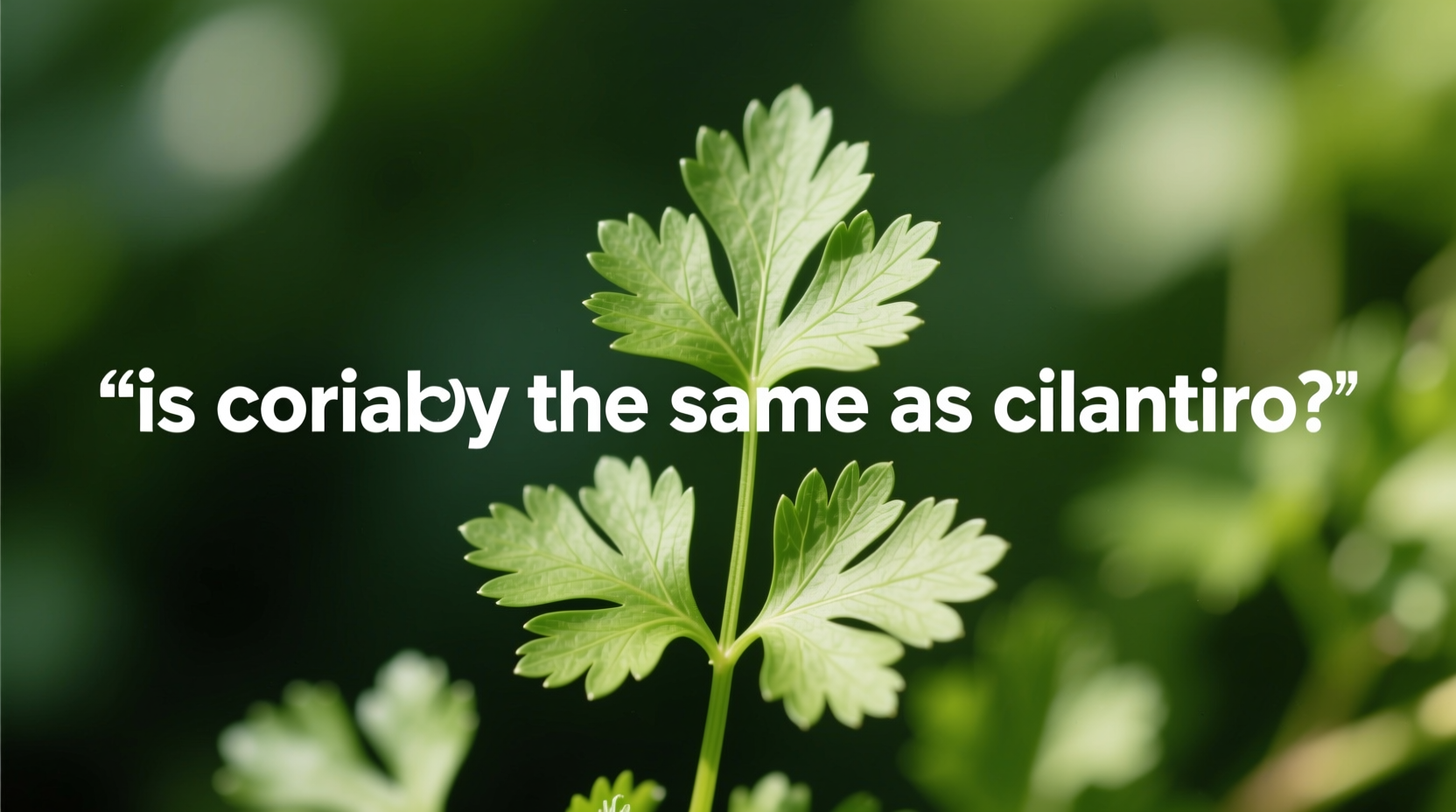 Korianderblätter in einem Glas mit Wasser im Kühlschrank für optimale Haltbarkeit