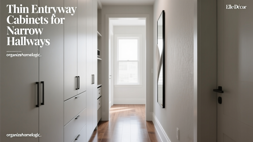 Thin Entryway Cabinets for Narrow Hallways